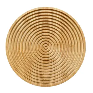 Handcrafted Grooved Wood Cutting Board - Boho Farmhouse Kitchen Decor & Serving Tray for Charcuterie, Bread, Cheese & Appetizers – Aesthetic Board for Home, Counter, and Display Chopping Knives