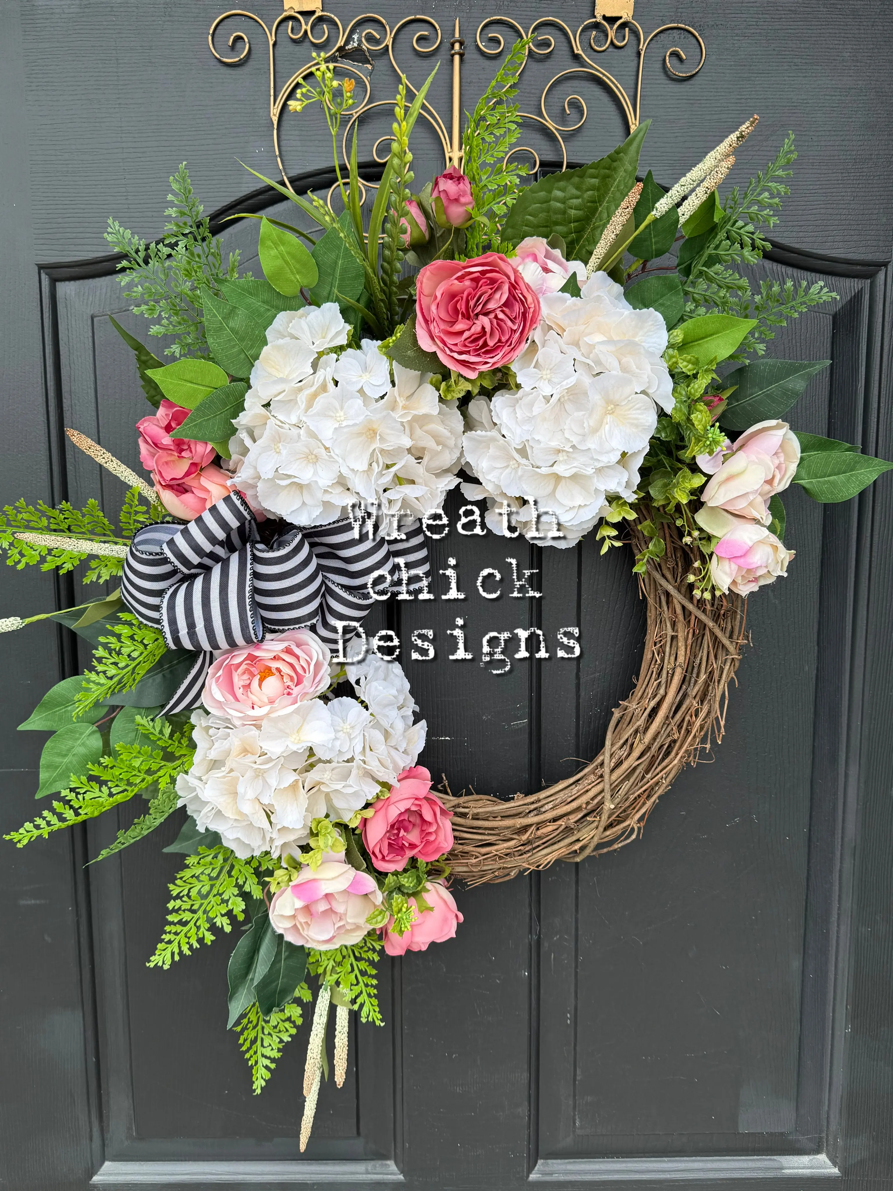 Floral Pink Spring Wreath | Door Wreaths | Loveshackfancy Wreath