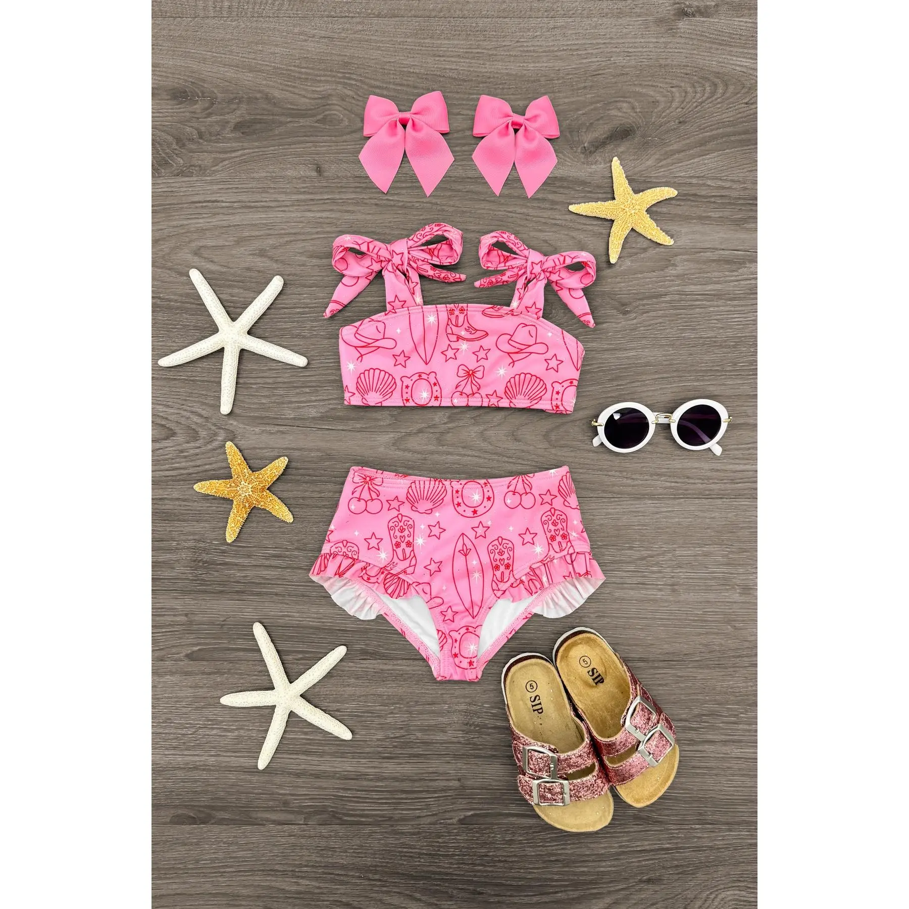 Pink Summer Cowgirl Bikini