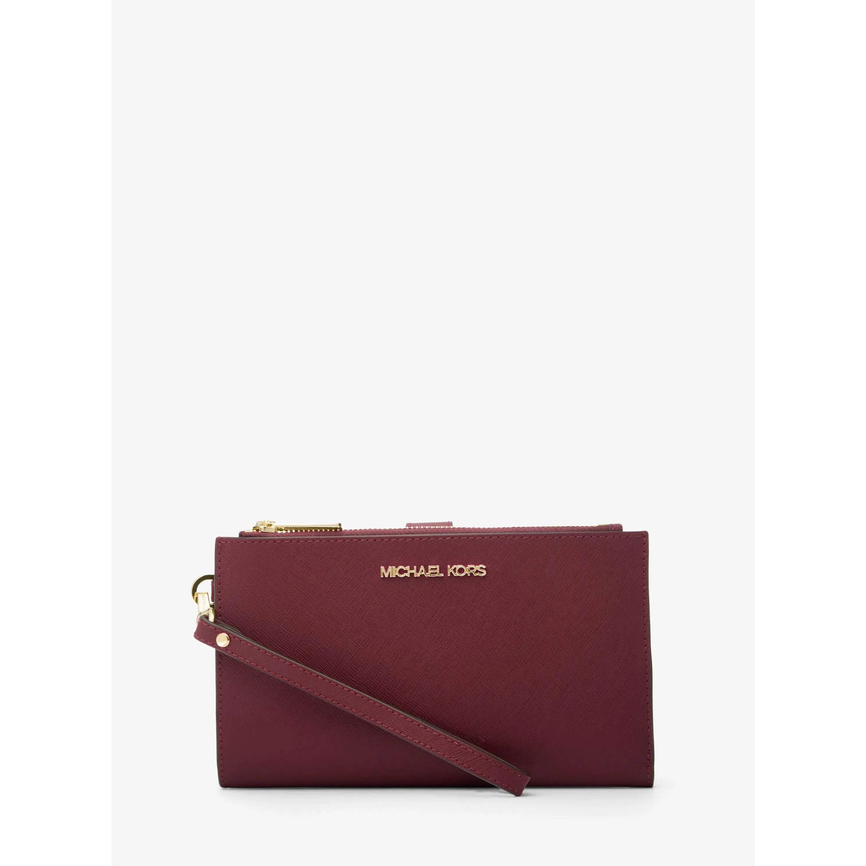 Jet Set Large Leather Smartphone Wristlet Wallet