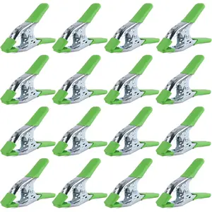 16PCS 6" inch Spring Clamp, Heavy Duty Metal Spring Clamps, 2.5"-inch Jaw opening (6inch 16-Piece)