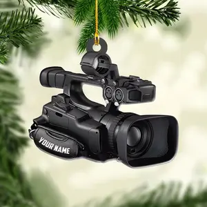 Personalized Camera Ornament Camera Xmas Ornament Gift 2023 Photography Christmas Ornaments ift for New Photographer Ornament Camera (CM8)