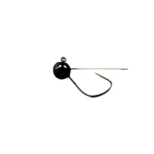 Weedless Weighted Wacky Jig Hook 4Pack Black