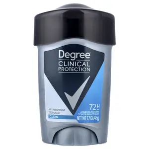 Degree Clinical Protection, Antiperspirant Deodorant, Soft Solid, Clean, 1.7 oz (48 g)