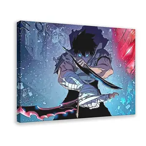Anime Solo Leveling Solo Levelling I Canvas Poster Wall Art for Home Bedroom Office Dorm Room Decor