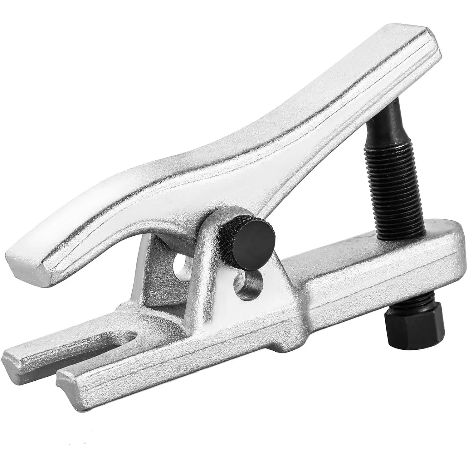 Durable Steel Universal Ball Joint Separator, Heavy-Duty Automotive Maintenance Removal Tool with 1-1/8" to 2-1/8" Adjustable Opening for Cars, Trucks, Tie Rods, Control Arms