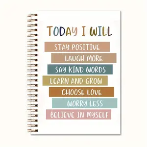 Daily Encouragement Journal - Uplifting Quotes & Positive Mindset Diary - Perfect Inspirational Gifts for Friends, Counselors, and Therapists, 5.5x8.3 Spiral Notebook