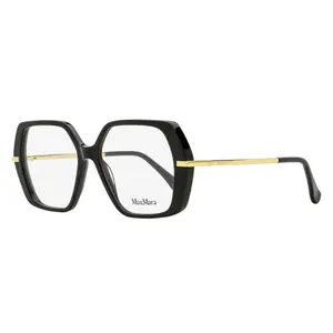 Max Mara Geometric Eyeglasses MM5175 001 Black/Gold 52mm