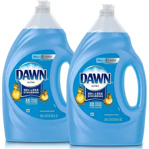 2 Pack Dish Soap Ultra Dishwashing Liquid Dish Soap Refill Dish Detergent Liquid Original Scent, 56 Fl Oz