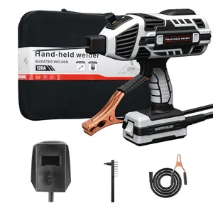 Portable Welder Machine 110V ARC Handheld Welder IGBT Inverter Welding Gun Stick Welder 6 Variable Current Adjustment Fit for 1/16"-1/8" Welding Rods