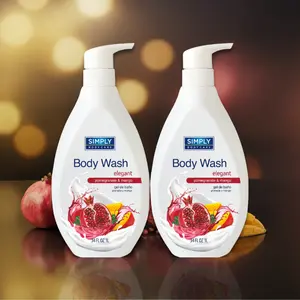 Simply Bodycare 2 Pack Body Wash | Elegant Pomegranate & Mango 34 FL OZ (1000ml) Paraben Free, Phthalate Free, Gentle Formula for Soft Hydrated Skin, For Men and Women care   products