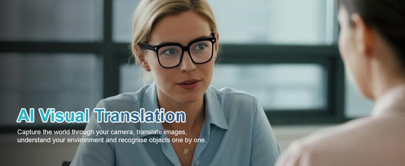 AI Smart Glasses with Camera and Audio, 8MP HD Camera Glasses for Men Women,1080P Video Recording Sunglasses,Real Time Translation,Voice Assistant, Open-Ear Audio for Travel, Meetings & Vlogging