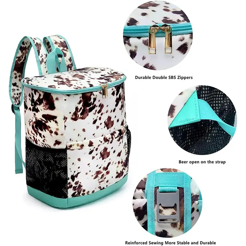 cooler backpack cow print - TikTok Shop display picture 1