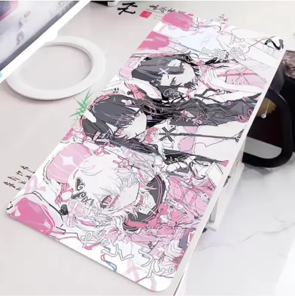 [Sale off up to 65%][Free Ship] Pink Keyboard Desk Mat S-Subcultural Anime Mousepad PC Accessories Laptop Pad Rubber Anti-slip Carpet Cute Laptop Mouse Pad (3)