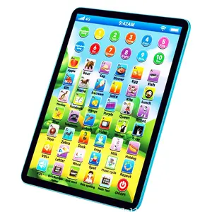Interactive Learning Entertainment Tablet for Kids, Abc Songs Music, Battery Powered, Educational Toy for Boys and Girls, Digital Alphabet Learning Tool