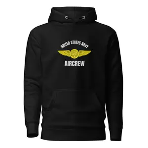 US Navy Aircrew Wings T-Shirt – AC Badge Military Tee, Aviation Hoodie