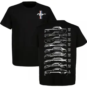 TikTok Shop Deals Ford Mustang Evolution Graphic T-Shirt (Viral), summer outfits, iconic muscle car enthusiast streetwear