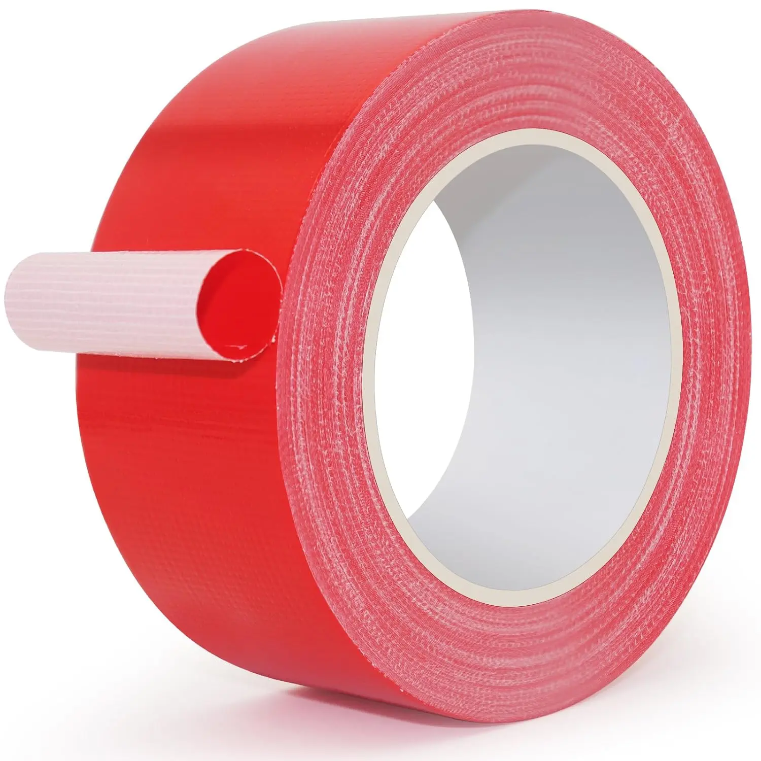 Duct Tape Red, 2 Inches x 32 Yards, Heavy Duty , , Durable, Easy- by Hand, -Free for Home Repairs, Industrial, Fixed Carpet Edge, DIY Projects