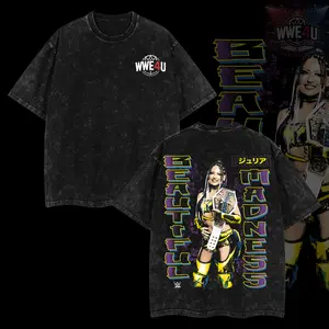 WWELife4U Giulia T-Shirt 100% Premium Cotton S-5XL American-Made Soft Relaxed Fit Pre-Washed Classic Look Menswear Clothes Top Oversized Apparel