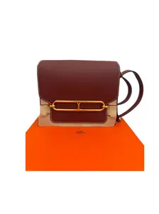 Pre-owned HERMÈS leather Crossbody Bags Roulis 23