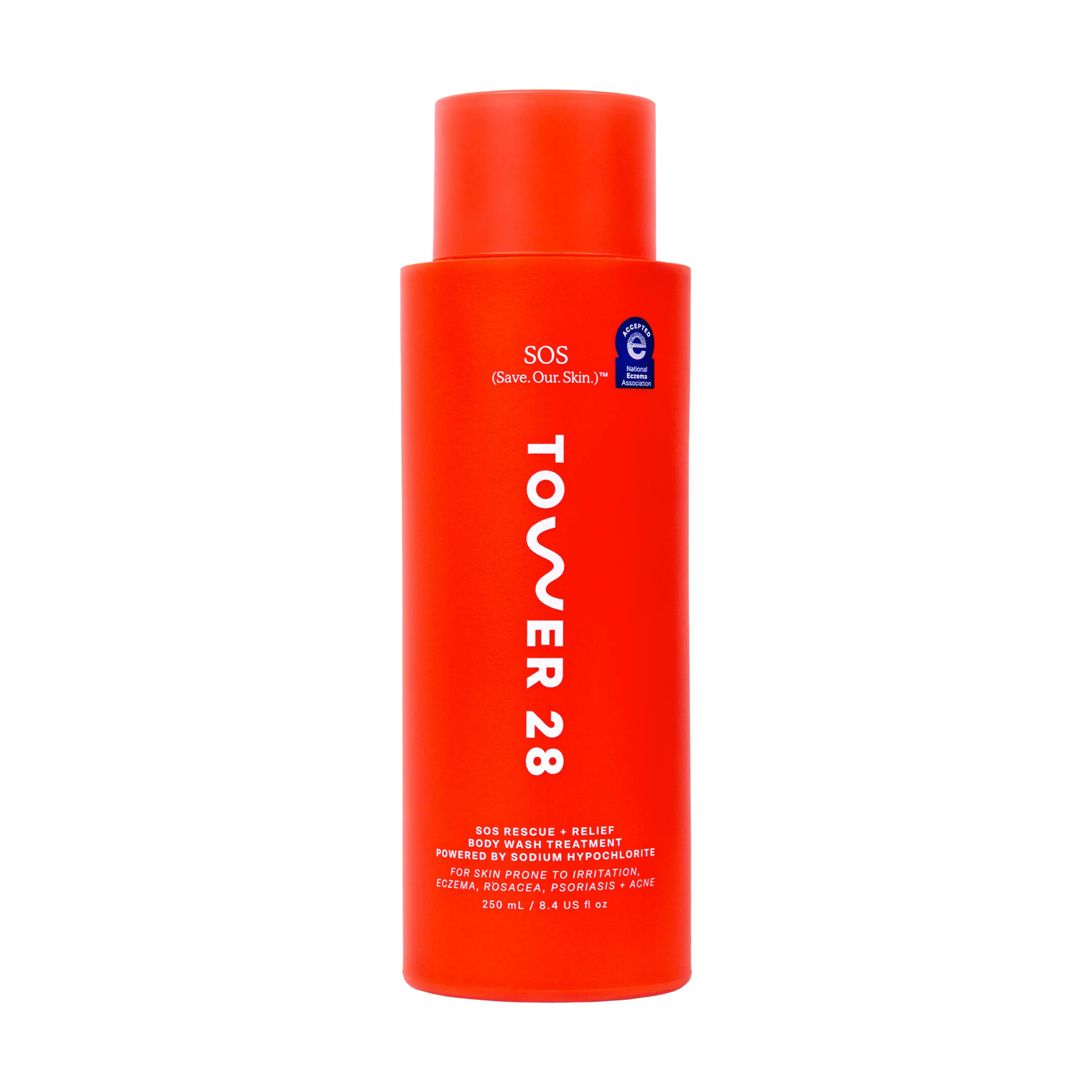 Tower 28 SOS Rescue + Relief Body Wash Treatment 2-in-1 Sodium Hypochlorite for Irritated Skin Eczema Rosacea Psoriasis Tower 28 SOS Rescue + Relief Body Wash Treatment 2-in-1 Sodium Hypochlorite for Irritated Skin Eczema Rosacea Psoriasis