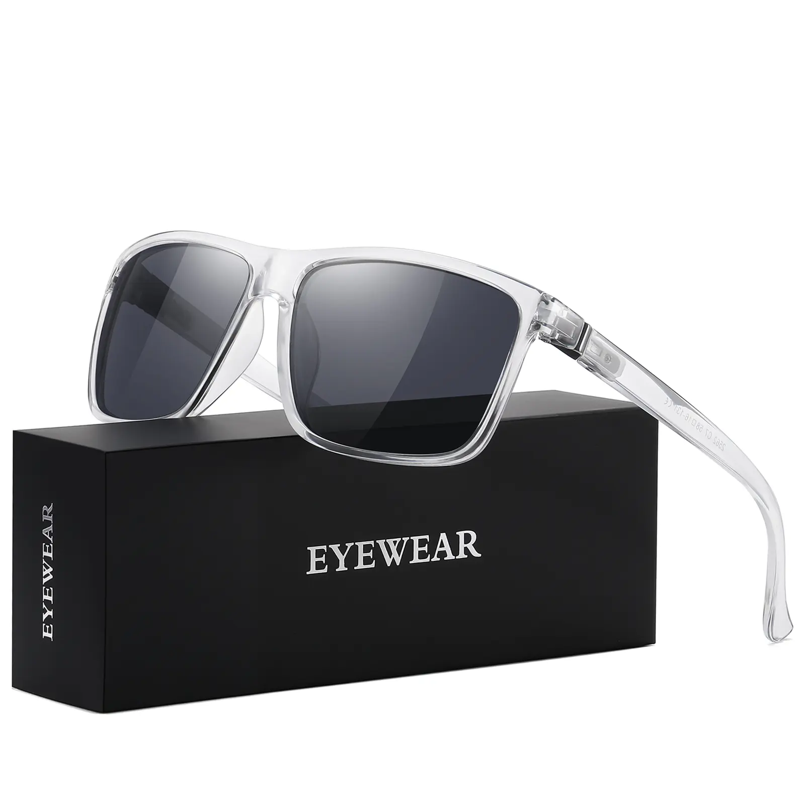 A07-transparent Frame/Gun Metal/Grey Lens