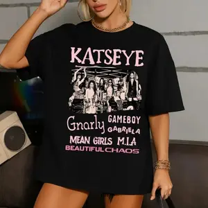 Unisex Everyday WearKatseye Beautiful Chaos Tracklist Shirt, Katseye Kpop Shirt, Katseye Gnarly Shirt, Gabriela Shirt, Katseye Soft is Strong TeeGraphic Tee Aesthetic