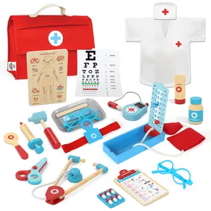 Lehoo Castle Doctor Kit for Kids, 23Pcs Kids Doctor Playset Kit, Pretend Play Set, Fun Role Playing Game, Doctor Play Gift for Kids
