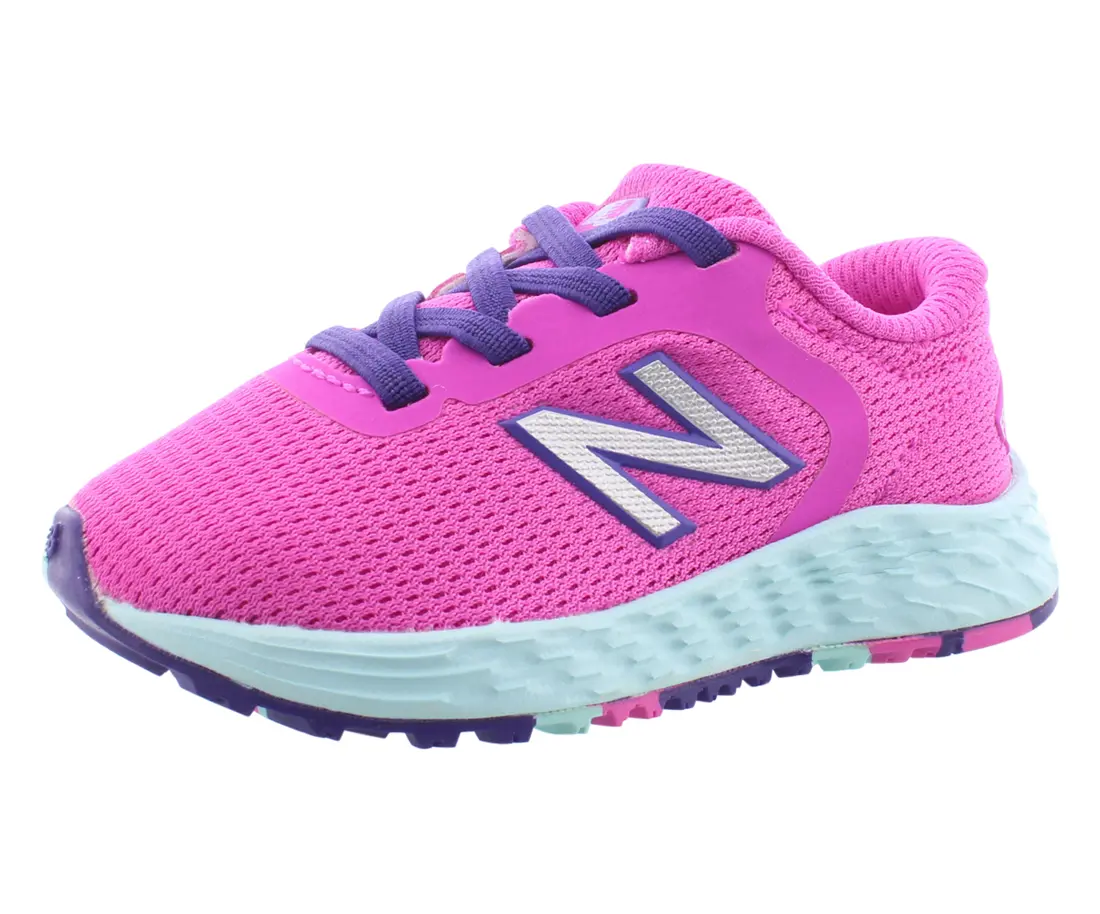 NEW BALANCE Fresh Foam Arishi Baby Girls' Kids Shoes, Lightweight Cushioned Athletic Sneakers with Easy Strap, Babies, Toddler Shoes, Casual, Walking Shoes Babies
