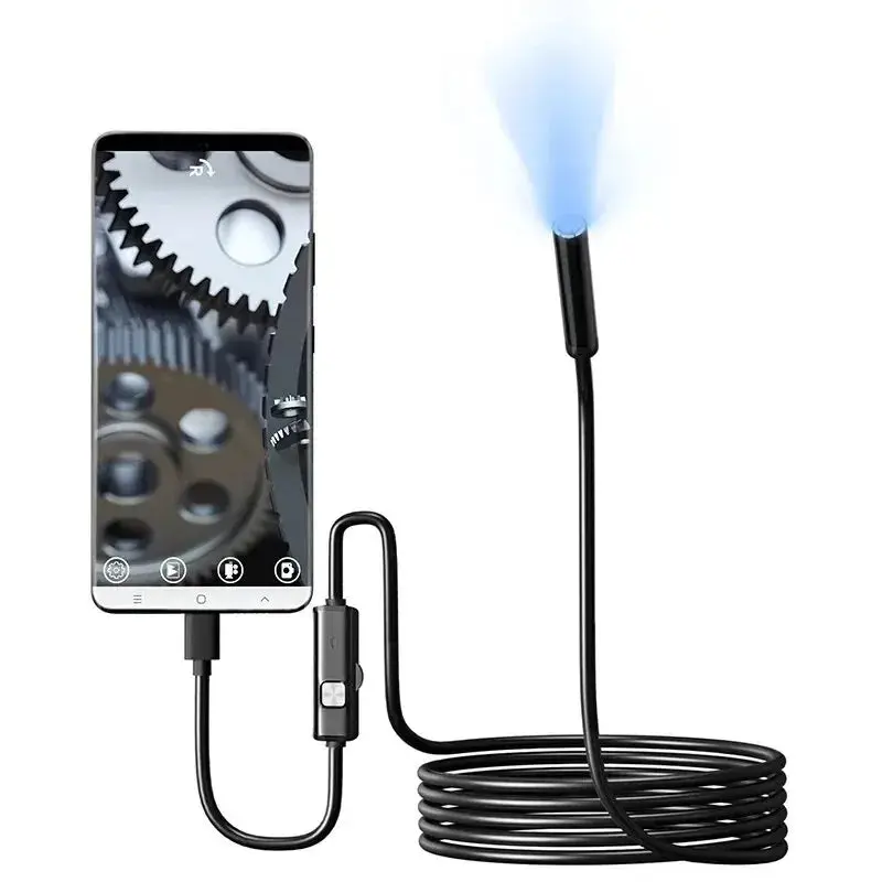 Waterproof USB-C Inspection Camera with LED Light