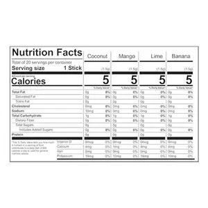 Wyler's Light Singles to Go Powder Packets, Water Drink Mix, Variety Pack, Lime, Banana, Coconut, Mango, Watertok Base Flavors, Sugar & Caffeine Free, On-The-Go, 20 Count (Pack - 1)