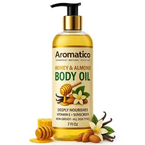 Honey & Almond Body Oil for Women – 7 fl oz | Moisturizing After Shower Body Oil for Daily Use | Cozy & Creamy Fragrance