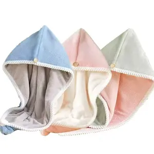 3-piece Large Microfiber Hair Towel Set - Highly Absorbent, Quick-drying Hair Towels with Snap Fasteners, Suitable for Curly, Straight, or Wavy Hair - Anti-frizz Solution for Long and Short Hair - Lightweight, Ready-to-use Hair Dryer Cap Traditional