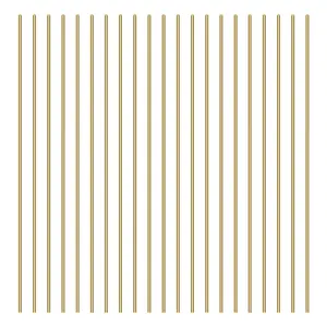 21 count 1.0mm Brass Round Rods,  Brass Solid Round Rod Lathe Bar Stock, 1.0mm in Diameter, 100mm in Length