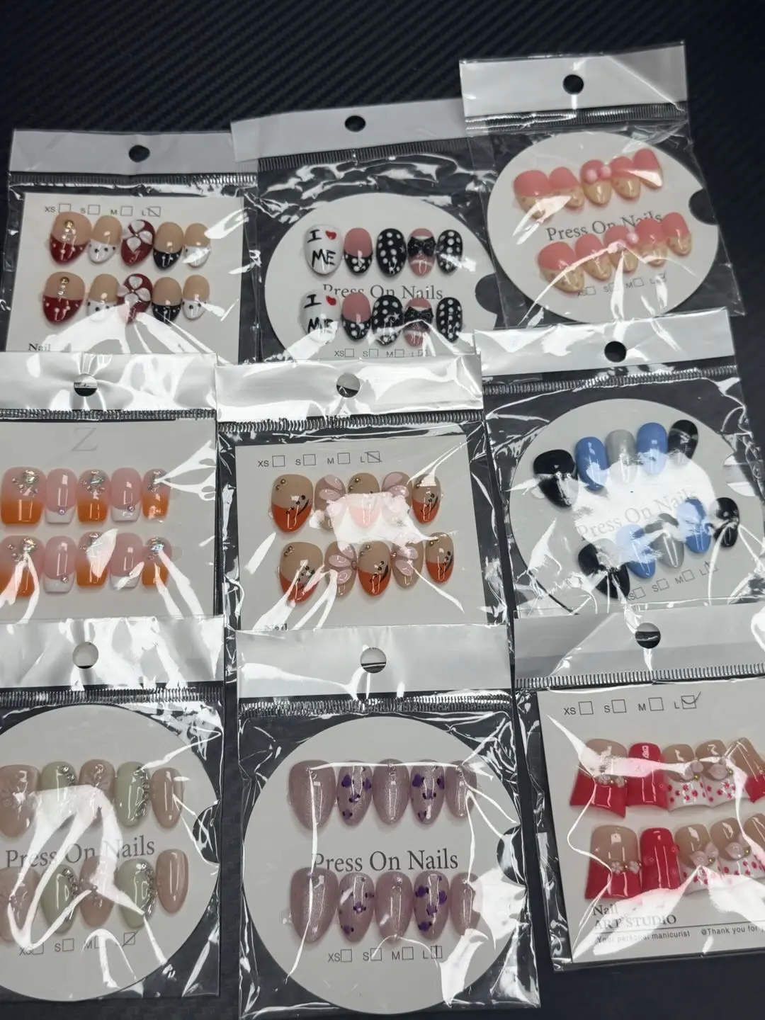 Carys(20404)gc.mystery box of short nails，20pairs for 30 $，choose the size.