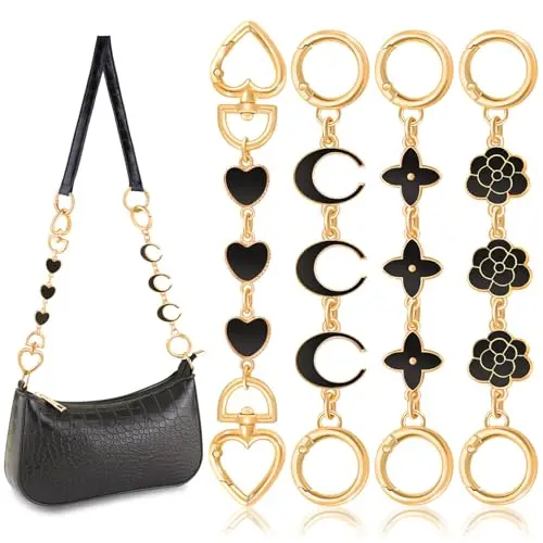 A05 4Pcs Black Bag Extender Chain
