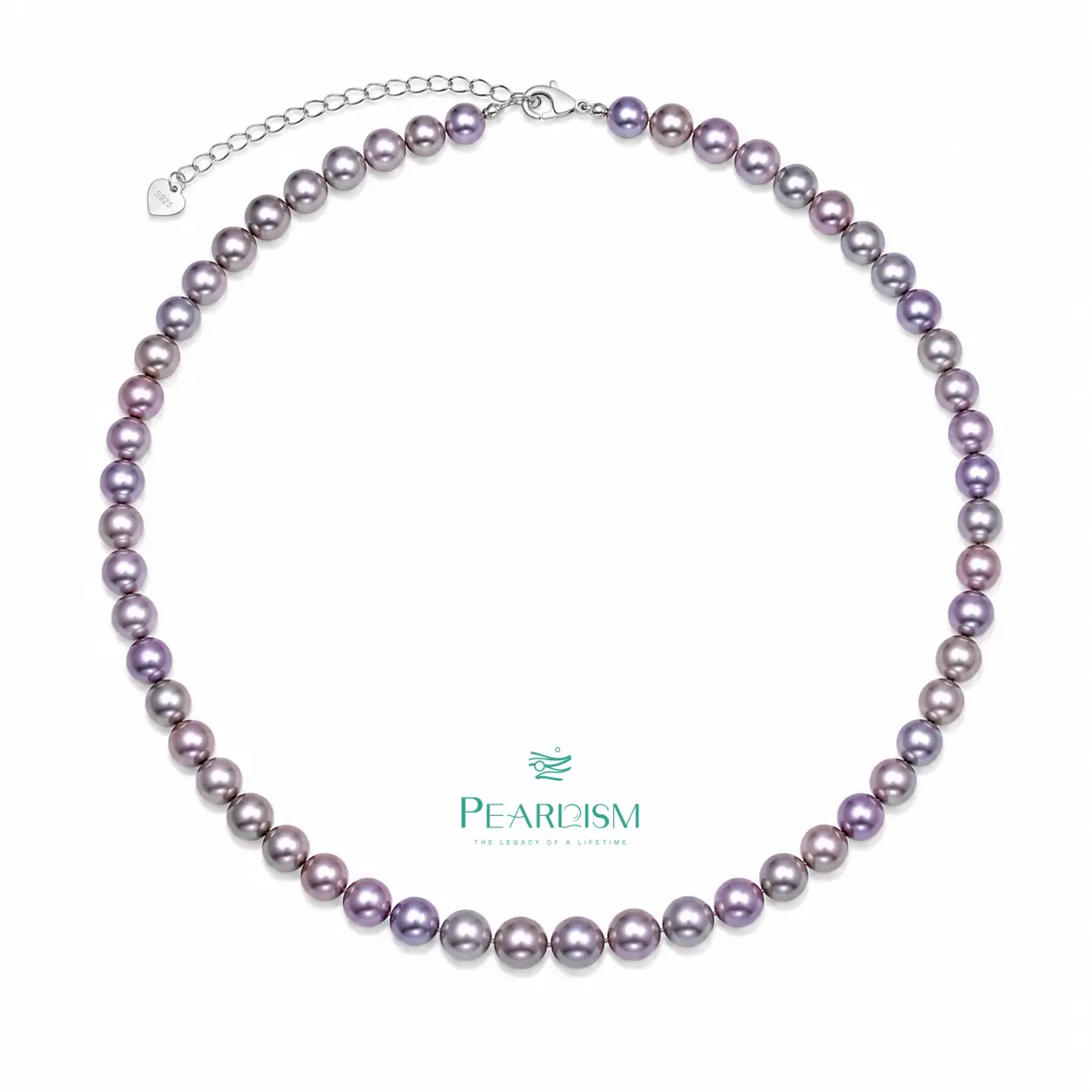 【Live】PEARLISM Pinkish Full String Necklace Freshwater Ak Pearl Round Shape Akira Pearl Necklace |5-6mm (45cm) Adjustable Classic Luxury-AFAN020