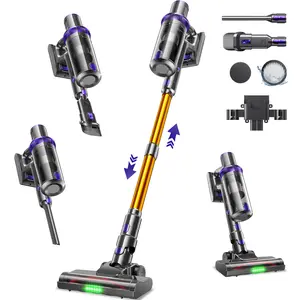 8-in-1 Lightweight Cordless Vacuum | Handheld Stick Vacuum Cleaner for Pet Hair Care, 50kPa & 50 Min with LED Display, For Carpets, Hard Floors & More