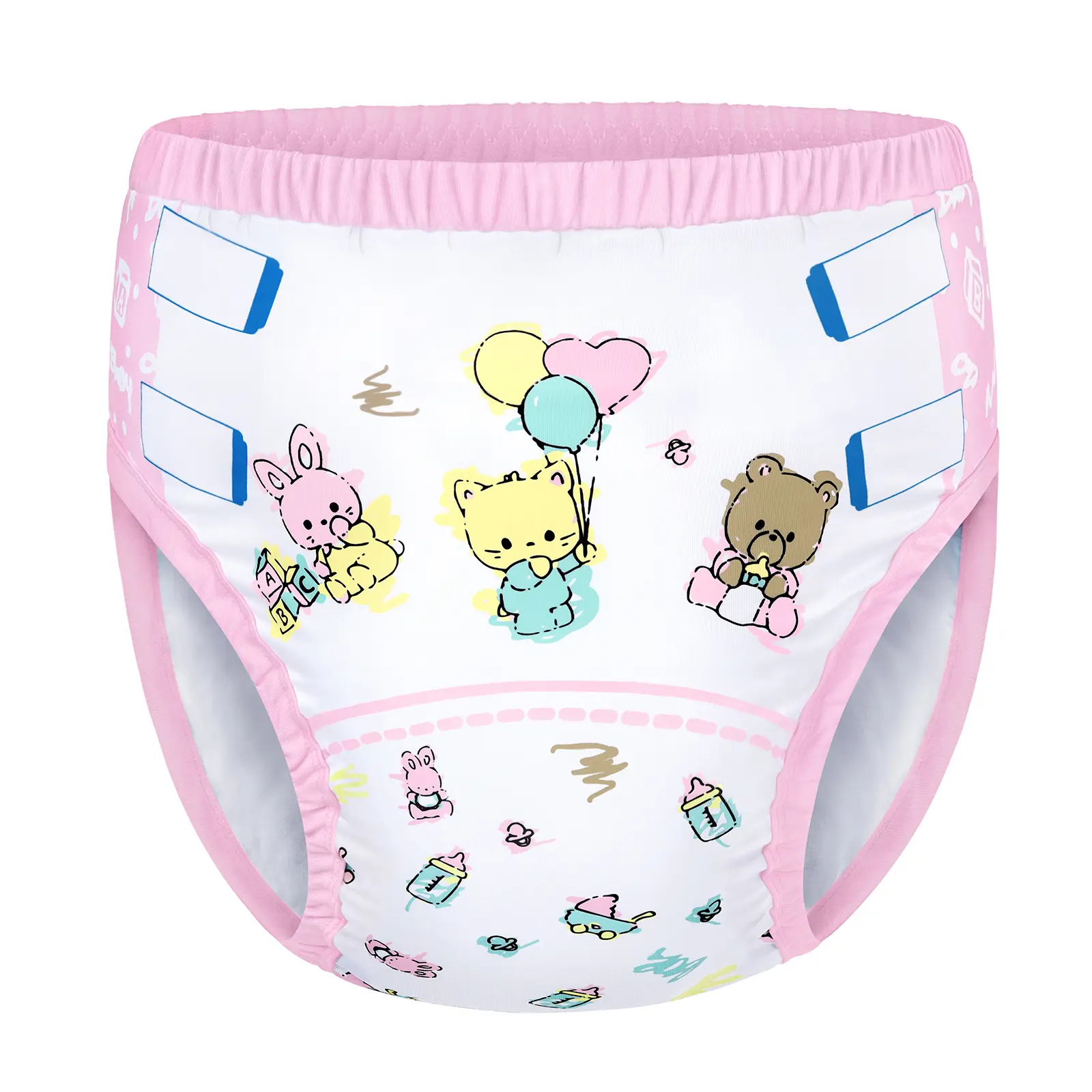 LITTLEFORBIG Adult Training Pants - Soft Silky Polyester-Spandex Reusable Underwear, Daily Wear, Machine Washable, Flexible, All-Day Comfort, Size S (Available in S-M-L), Single Item, Sizes S-M-L