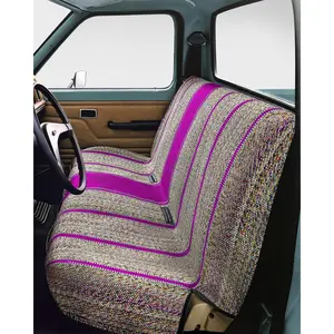 Baja Saddle  Seat Covers - Durable, Stylish, Universal Fit for Ford, Chevrolet,   & SUVs - Blanket Style, Bench Seat Cover - Full-Size Pickup (Purple)