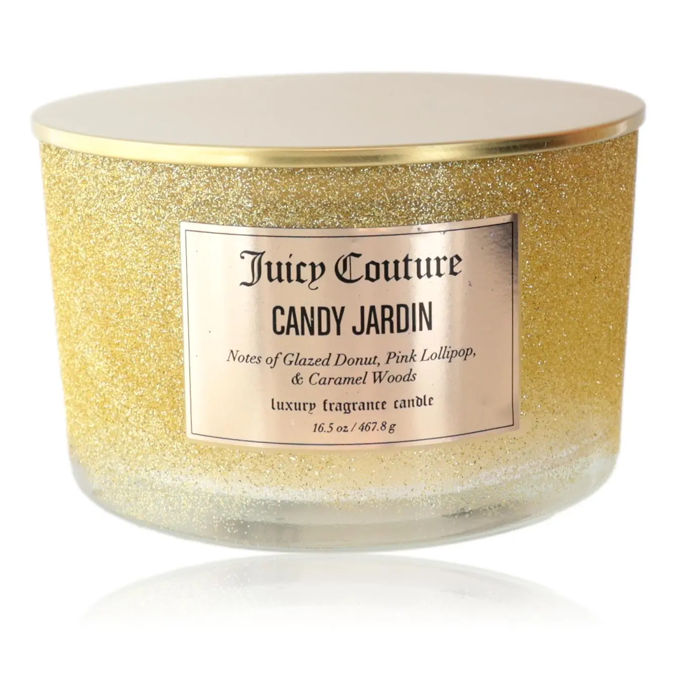 Juicy Couture Household Candle, 16.5 oz Soy Wax Blend, 3-Wick Candle - Candy Jardin, Bakery Scents