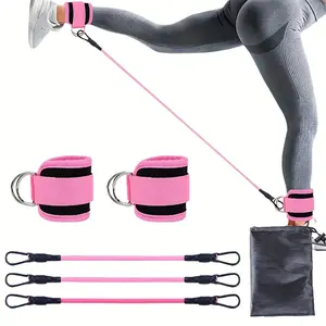 Suitable for All People Ankle Resistance Band Sets with Adjustable Band for Strength Training, Yoga and Fitness-Multi-Purpose Leg and Hip Workout Band, Including Storage Bag