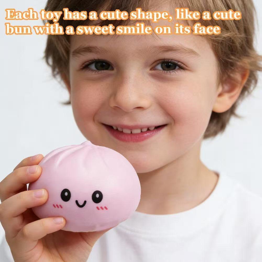 Dumpling Squishies Toy Simulation Baozi Pinch Music Decompression Toy