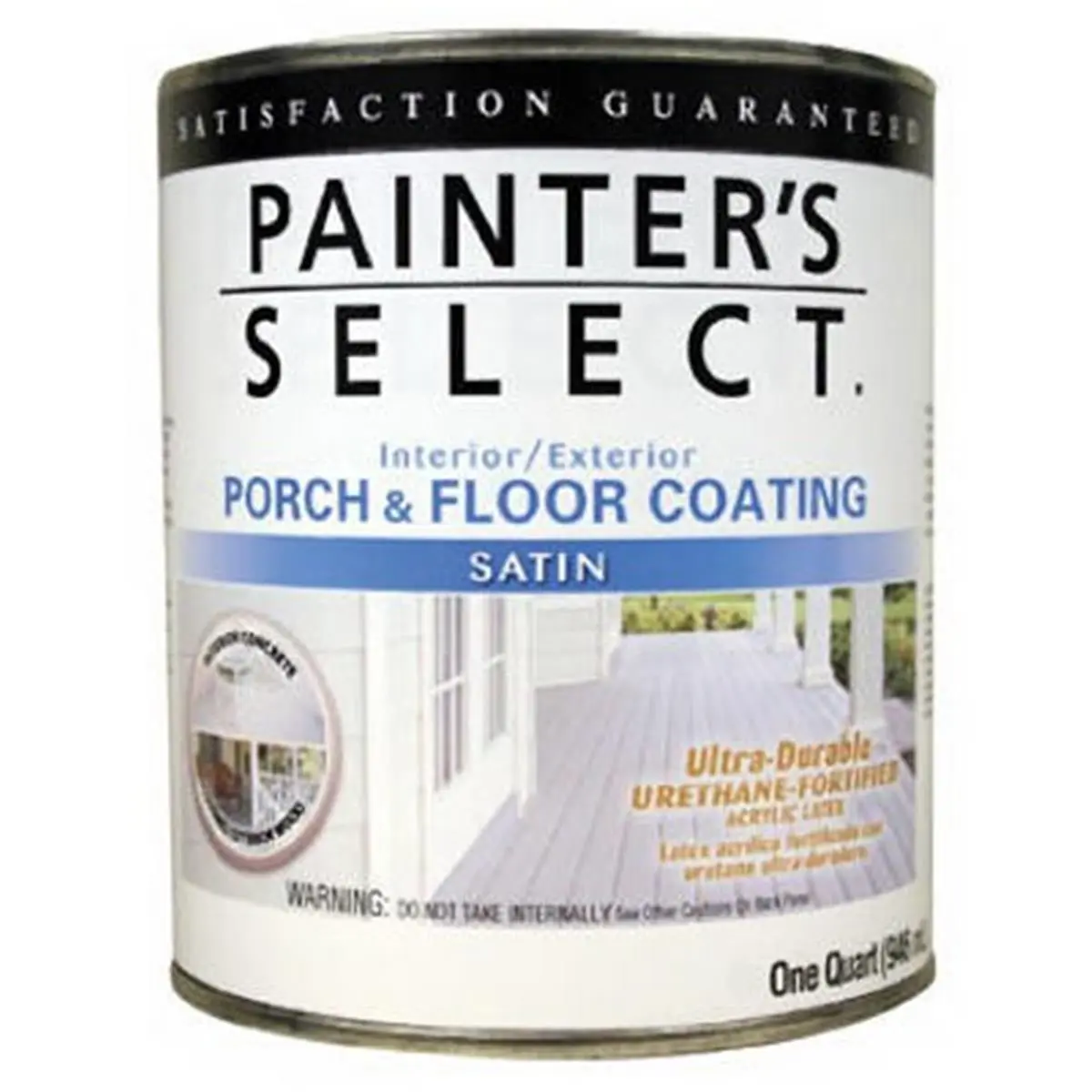 212 MAIN USF Satin Medium Gray Porch & Floor Urethane Coating - Painter's Select, Quick Dry, Low Odor, Tough Wear-Resistant, Interior/Exterior Use, Easy Soap & Water Clean-Up for Concrete Floors, Automotive & Motorcycle Paint Care