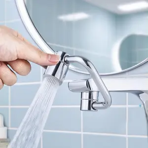1080°Swivel Faucet-Extender Sink-Aerator - 2-Mode Splash Water Tap Extension, Kitchen Bathroom 360 Rotate Spray Attachment, Multifunctional Universal Robotic Arm -Wash Hand/Hair/Face