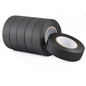 6-Pack Cloth Electrical Tape  , 3/4 in x 66ft x 5.9 mil, No Residue Fabric Wire Harness Tape High Temp Wiring Loom Tapes