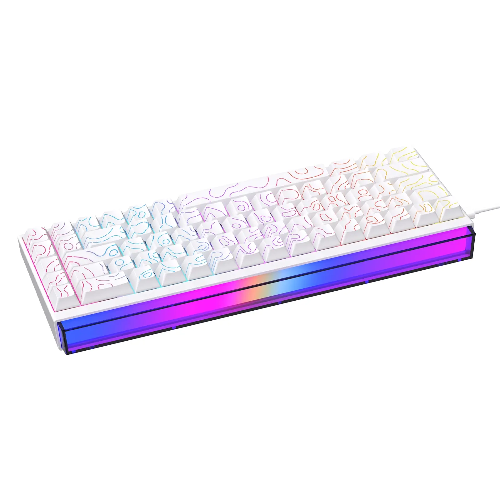 AJAZZ Mini 65% Gaming Mechanical Keyboard Red Switch 68 Key
