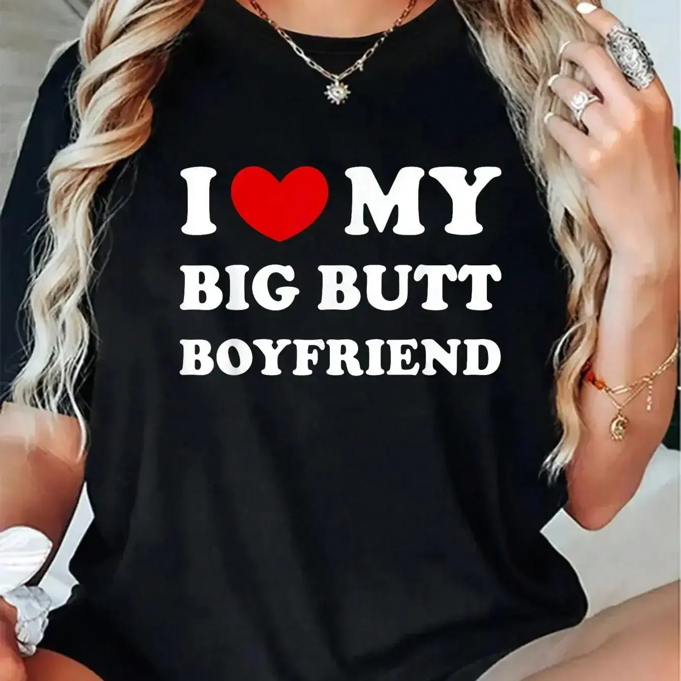 100% Cotton I Love My Boyfriend, I Heart My Boyfriend T-Shirt zt01