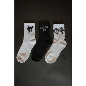 Saddle Up 3 Pack Crew Socks