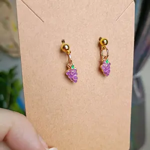 Grape Charm Earrings